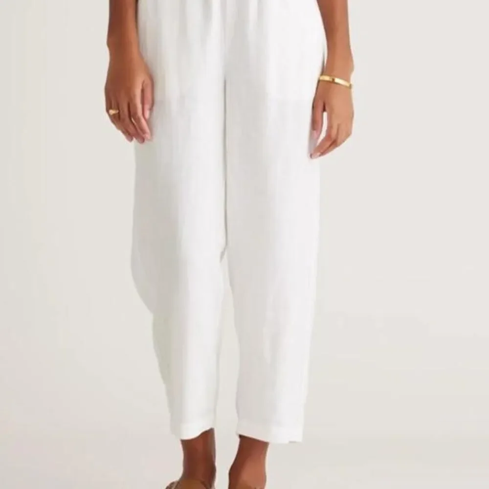 Quince Women's White Trousers